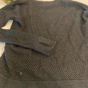 Grey Lululemon Merino Wool Crew Neck Sweater sz 8